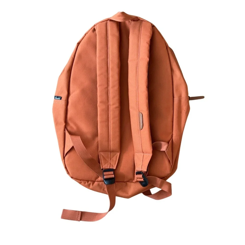 Herschel Supply Co. Orange & Navy Canvas Backpack‎ School Bag Bookbag Travel